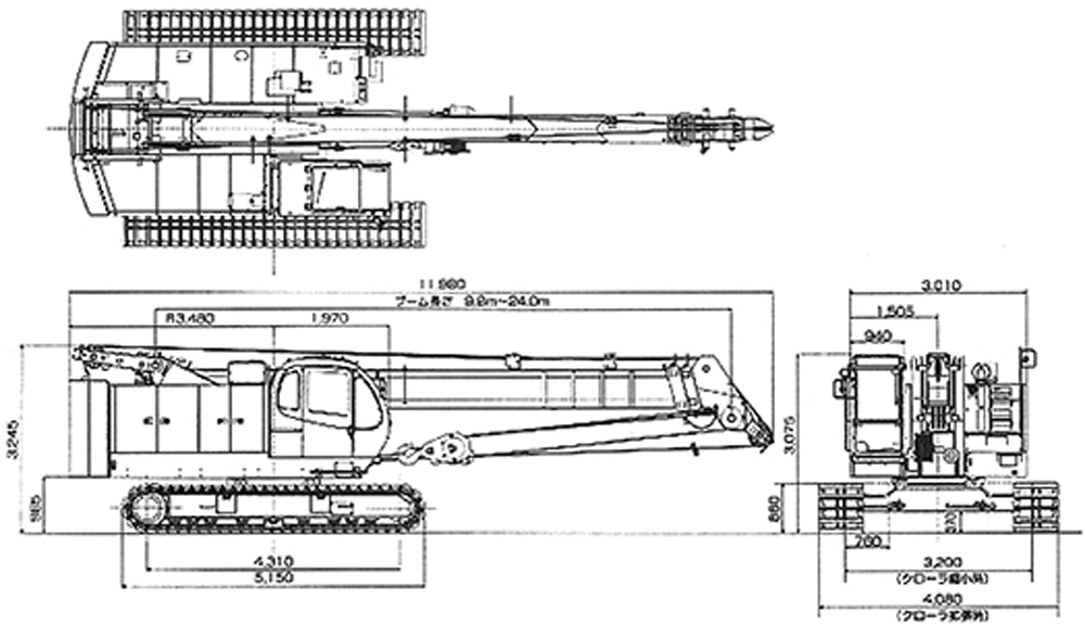 TK-350杭抜き機概略図