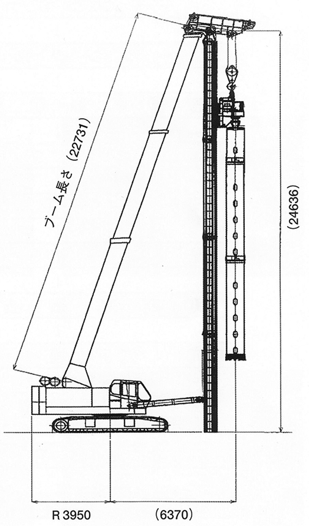 TK-750杭抜き機概略図